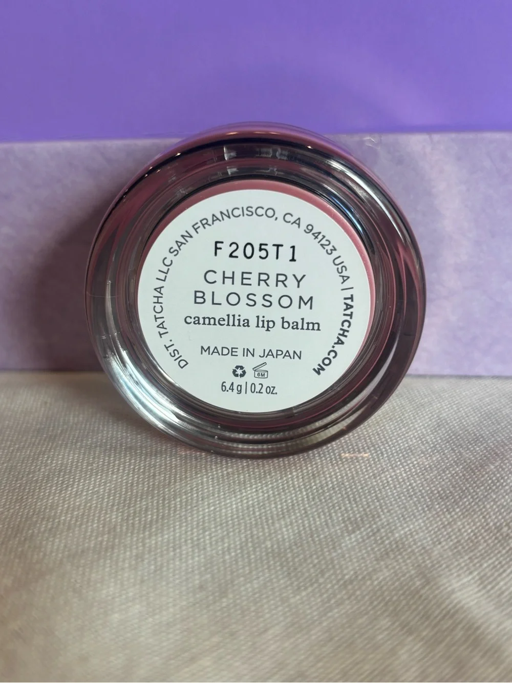Tatcha Cherry Blossom Camellia Lip Balm Limited Edition New